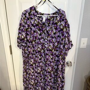Floral Purple Dress